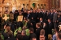 Divine Liturgy in newly-consecrated Holy Trinity Cathedral of the Holy Ascension Monastery, vil. of Bancheny, Chernivtsi region