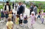 14 July 2011. Rev. Lonuin and Dmitry Firtash with inmates of the orphanage at the Holy Ascension Monastery in the vil. of Molnytsia