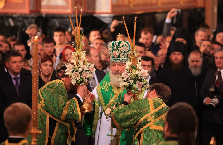 Consecration by His Holiness Patriarch Kirill of the Holy Trinity Cathedral in the village of Bancheny, Chernivtsi region