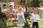 Inmates of the orphanage at the Holy Ascension Monastery in the vil. of Molnytsia