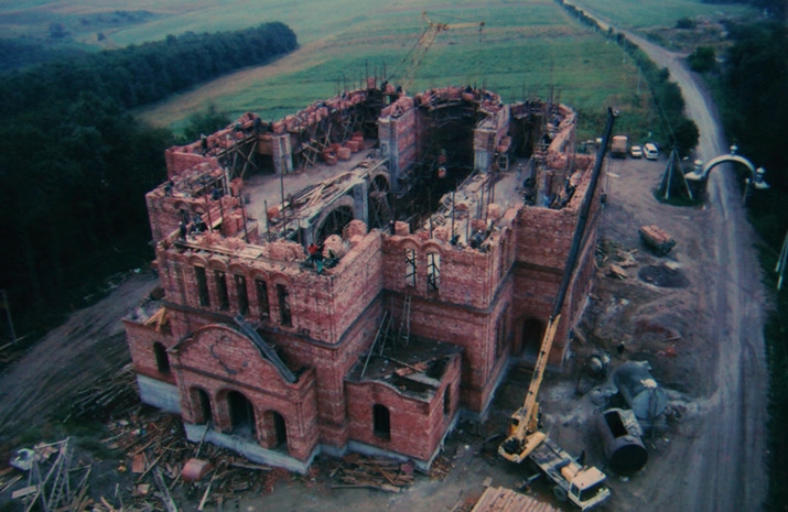 Holy Trinity Cathedral under construction. Archive photo, 2007