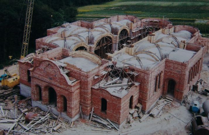 Holy Trinity Cathedral under construction. Archive photo, 2007