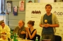 Andrey Liubla (holding a mike), poet Katerina Babkina, publicist Igor Pomerantsev and publisher Diana Klochko