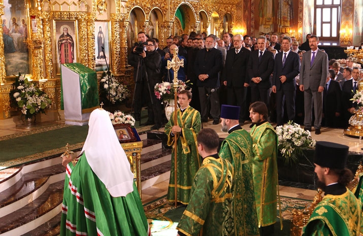 Consecration by His Holiness Patriarch Kirill of the Holy Trinity Cathedral in the village of Bancheny, Chernivtsi region