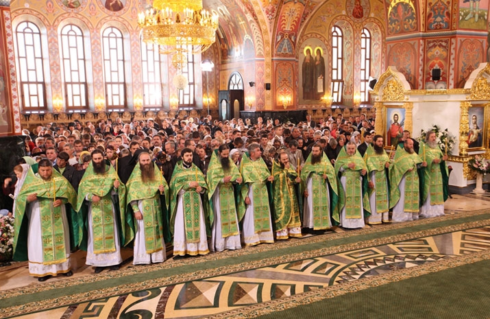 Consecration by His Holiness Patriarch Kirill of the Holy Trinity Cathedral in the village of Bancheny, Chernivtsi region