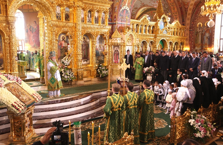 Consecration by His Holiness Patriarch Kirill of the Holy Trinity Cathedral in the village of Bancheny, Chernivtsi region