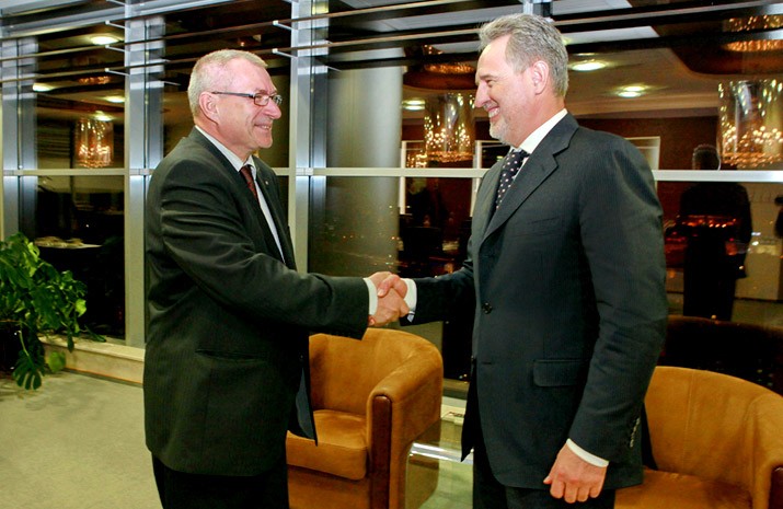 Mr. Dmitry Firtash, President of the Federation of Employers of Ukraine, and Mr. Yuriy Kulyk, President of the Federation of Trade Unions of Ukraine