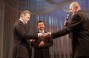 Director of Chernivtsi Theater presents a special memento to Dmitry Firtash with