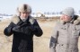 Dmitry Firtash at the construction site where the future greenhouse complex will be put up in Sinkov