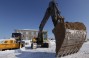 Construction site on which the future greenhouse complex will be erected in Sinkov