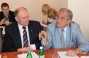 Ivan Kostiv, Chairman of Regional Employers’ Organization ‘Zakarpattia’ and Petr Vanat, Chairman of Zaporizhya Regional Association of Employers’ Organizations at the session of the FEU Council