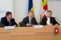 Yuriy Kirchatyi, Rivne Region Governor; Dmitry Firtash, FEU President, and Vasyl Bertash, Chairman of Rivne Regional State Administration