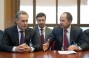 D. Firtash, NTSEC Chairman and FEU President; S. Tigipko, Vice-Prime-Minister of Ukraine, Minister for Social Policy of Ukraine