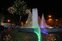 The ultramodern dynamically lit fountain was installed instead of the old one