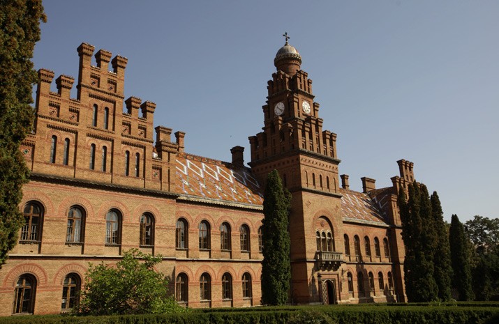 Chernivtsi National Yu. Fedkovych University was designed in a very unusual for that time eclectic style with prevalence of Byzantine and Roman elements