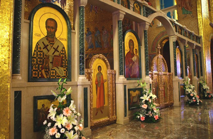 Unique golden mosaic was restored in the Cathedral