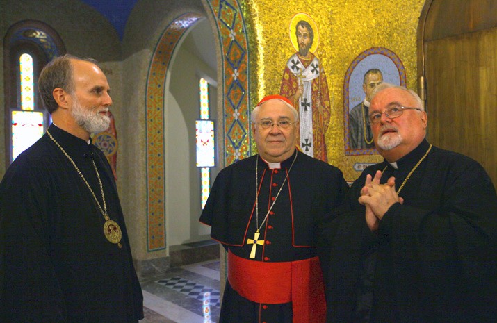 Senior clerics arrived at the Cathedral blessing ceremony from over 10 countries