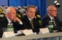 N. Azarov, Prime Minister of Ukraine, D. Firtash, the FEU President, Yu. Kulyk, President of the Federation of Trade Unions of Ukraine