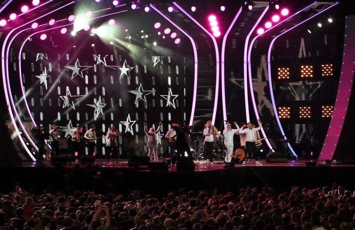 Verka Serdyuchka performed her show at the concert