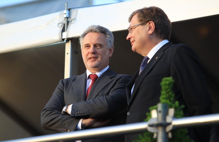 The Chairman of the Group DF Supervisory Council, President of the Federation of Employers of Ukraine Dmitry Firtash and Vice Prime Minister of Ukraine Konstantin Grishchenko