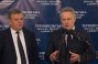 Valentyn Khoptian and Dmitry Firtash answer journalists’ questions during the briefing