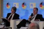 The President of Ukraine (2005-2010) Victor Yushchenko and the Member of the German Parliamen Peer Steinbrück took part in the discussion